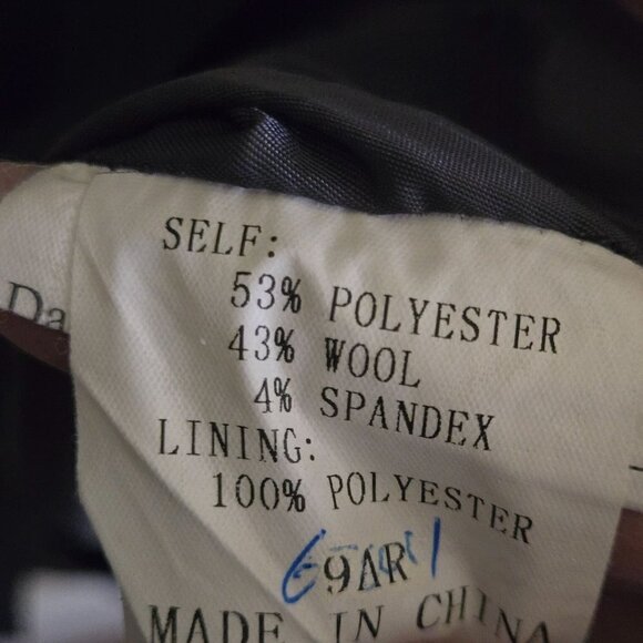 Lands' End Unique Gray Wool Blend Secretary Chic Midi Dress Size 6T - Picture 8 of 9